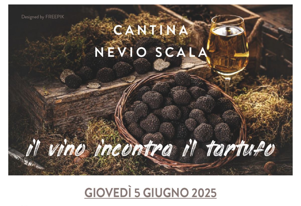 Serata vino e tartufo cantina Nevio Scala