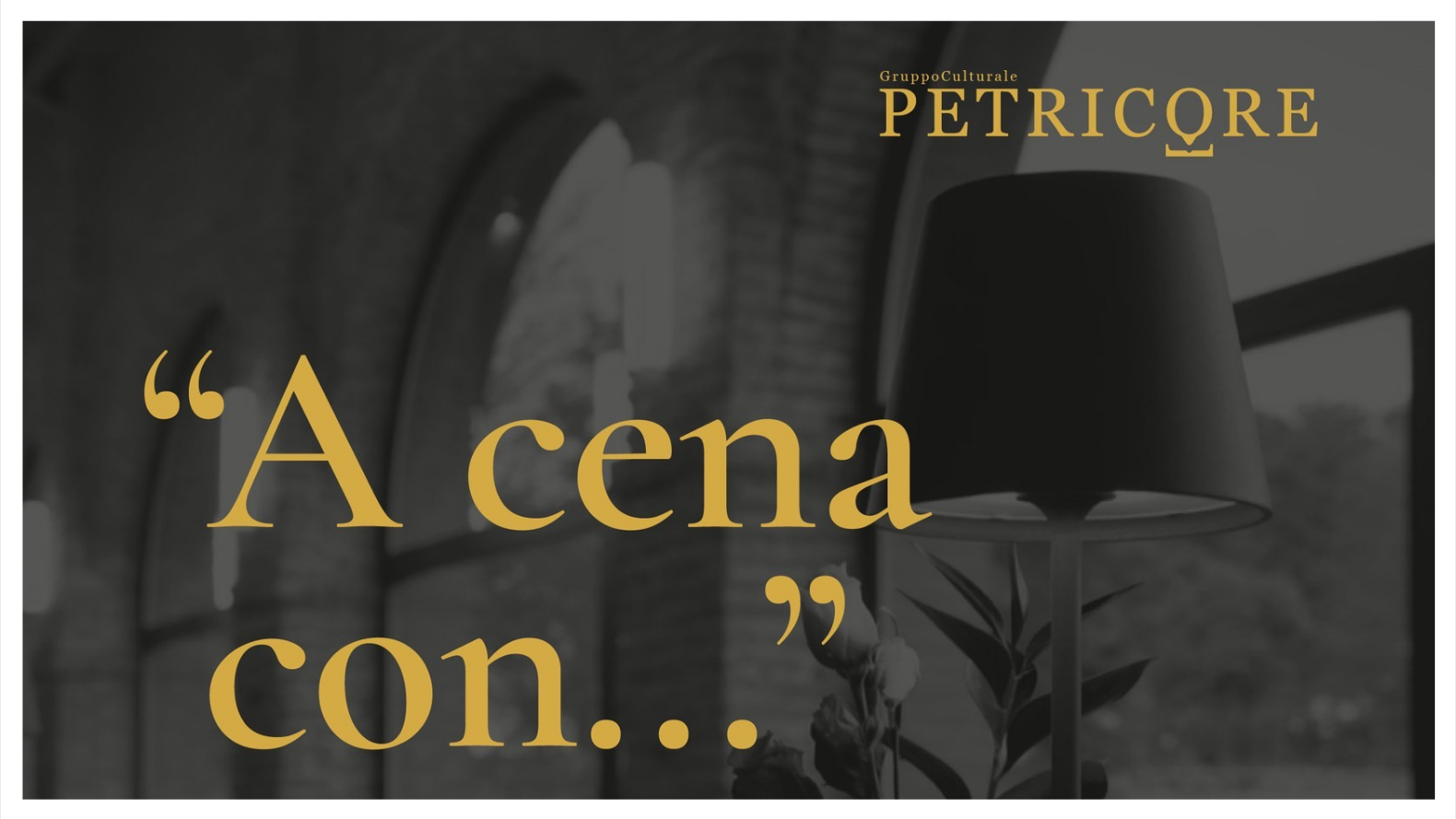 A CENA CON… - ANDREA PENNACCHI - sabato 30 maggio - PAOLO MALAGUTI - sabato 13 giugno